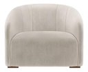 Ver imagem 2 de Kit 2 Poltronas Decorativa Julia Suede Bege - Lm Decor
