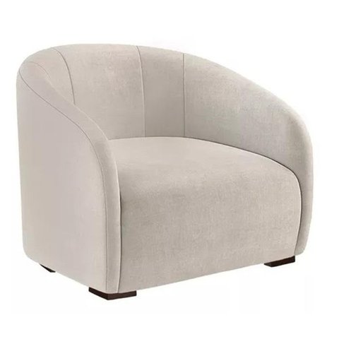 Kit 2 Poltronas Decorativa Julia Suede Bege - Lm Decor