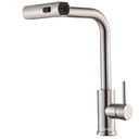 Ver imagem 2 de Torneira Gourmet Monocomando Misturador Prata 3 Jatos Extensivel Quente e Frio
