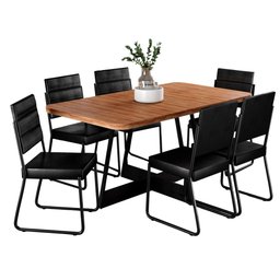 Conjunto Sala de Jantar 6 Cadeiras Charlotte Carraro   - 2