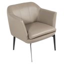 Ver imagem 1 de Poltrona Decorativa para Sala de Estar Cris L07 Couro Fendi - Mpozenato