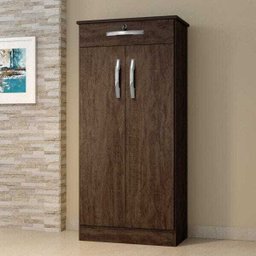 Armário Multiuso 2 Portas 1 Gaveta 3 Prateleiras Recife Arte Móveis - 1