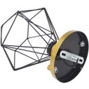 Ver imagem 5 de Lustre Teto Plafon + Lâmpada Led Industrial Aramado Diamante Preto Retrô Luminária Vintage