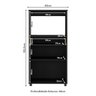 Balcão Multimóveis Multiuso Forno e Microondas Branco Ref. 4060g 2 Portas e 1 Gaveta - 6