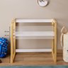 Mesa Infantil Desenho Regulável Madeira Montessoriana Suza Natural Branco Idimex - 11