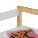 Ver imagem 6 de Mesa Infantil Desenho Regulável Madeira Montessoriana Suza Natural Branco Idimex
