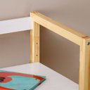 Ver imagem 3 de Mesa Infantil Desenho Regulável Madeira Montessoriana Suza Natural Branco Idimex