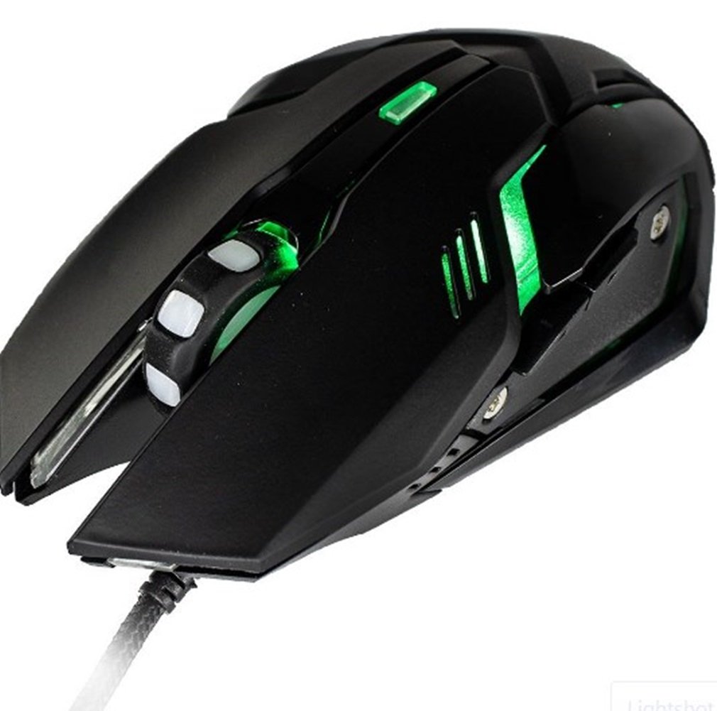 Mouse Gamer Mymax Arbor 2400 DPI com Led Verde(OPM-ARBOR/GR)