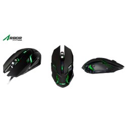 Mouse Gamer Mymax Arbor 2400 DPI com Led Verde(OPM-ARBOR/GR) - 2