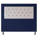 Ver imagem 1 de Cabeceira Queen 1,60m Havana Suede Branco Azul