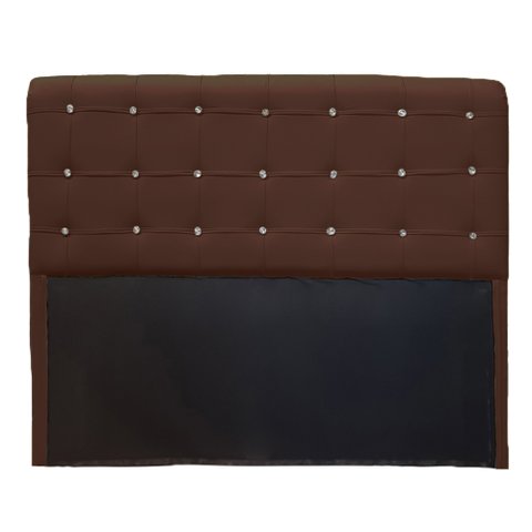 Cabeceira Cristal Suede Marrom 1,60 - Bandiera Decor