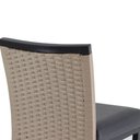 Ver mais imagens de Banqueta Cannes em Alumínio Corda Náutica para Edícula, Balcão, Mesa de Jantar Trama Original