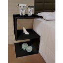 Ver imagem 4 de Mesa S Lateral de Apoio ou Mesa de Cabeceira Preto Laca