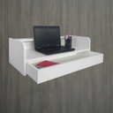 Ver imagem 6 de Escrivaninha Bancada Suspensa com Gaveta Mesa Notebook Branco