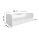 Ver imagem 4 de Escrivaninha Bancada Suspensa com Gaveta Mesa Notebook Branco