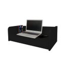 Ver imagem 2 de Escrivaninha Bancada Suspensa com Gaveta Mesa Notebook Preto