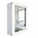 Ver imagem 3 de Armário Aéreo para Banheiro com Espelho Espelheira Branco Laca