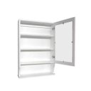 Ver imagem 6 de Armário Aéreo para Banheiro com Espelho Retrô Espelheira Branco Laca