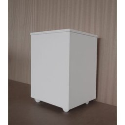 Porta Ração Caixa Dispenser com rodízios Pet para Armazenar até 25 Kg Branco - 6