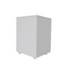 Porta Ração Caixa Dispenser com rodízios Pet para Armazenar até 25 Kg Branco - 4