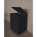 Ver imagem 7 de Porta Ração Caixa Dispenser com rodízios Pet para Armazenar até 25 Kg Preto