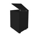 Ver mais imagens de Porta Ração Caixa Dispenser com rodízios Pet para Armazenar até 25 Kg Preto