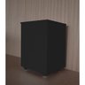 Porta Ração Caixa Dispenser com rodízios Pet para Armazenar até 25 Kg Preto - 6