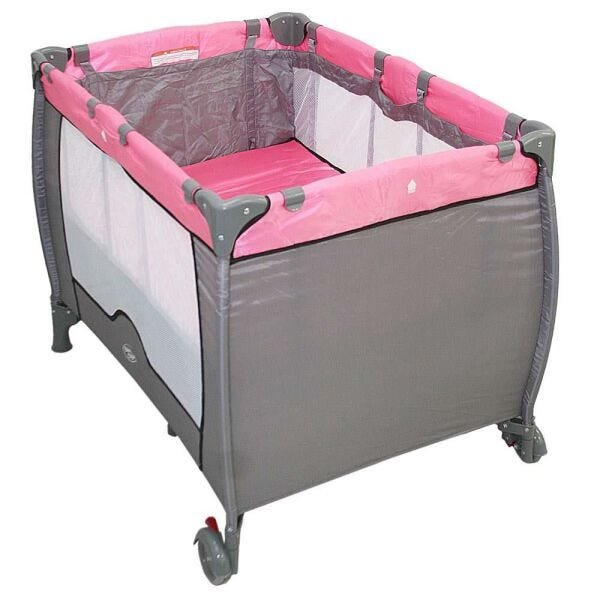 Berço Compacto Baby Style Rosa - 2