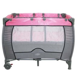 Berço Compacto Baby Style Rosa - 1