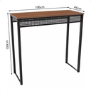 Ver imagem 4 de Mesa Bancada com 2 Banquetas Estilo Industrial para Cozinha