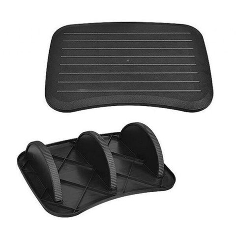 Apoio de Pés Ergonômico Antiderrapante - Preto