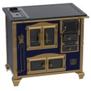 Ver imagem 1 de Fogao a Lenha N 2 Imperador Vitreo Premium Caldeira Azul Se