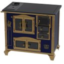 Ver imagem 3 de Fogao a Lenha N 2 Imperador Vitreo Premium Caldeira Azul Se