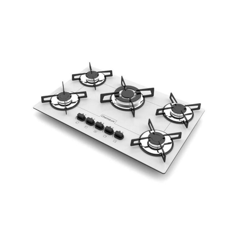 Cooktop 5 Bocas Tripla Chama Bivolt Chamalux - Branco