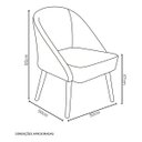 Ver imagem 6 de Banqueta Poltrona Lua Rosa Bb para Recepção Atendimento Penteadeira