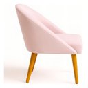 Ver imagem 4 de Banqueta Poltrona Lua Rosa Bb para Recepção Atendimento Penteadeira