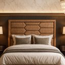 Ver imagem 2 de Cabeceira Cama Box Casal 140 Cm Roma Corano Caramelo - Nexta Casa