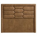Ver imagem 3 de Cabeceira Cama Box Casal 140 Cm Roma Corano Caramelo - Nexta Casa