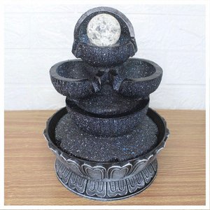 Fonte de Água Decorativa Cascata 4 Quedas Luz de Led Bivolt