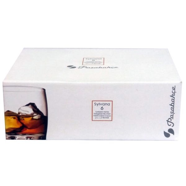 Jogo 6 copos whisky em vidro Sylvana 300ml 9cm Pasabahce