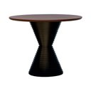 Ver imagem 1 de Mesa de Jantar Apollo Tampo Redondo Ø120 Preto/Amêndoa