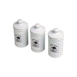 Conjunto 3 potes porcelana Sweet Home 150 ml Bon Gourmet - 1