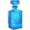 Garrafa para Whisky Vidro Azul Turquesa 1L 22,5x9cm BTC - 1