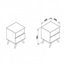 Ver imagem 3 de Mesa de Cabeceira 1 Gaveta Rt 3019 Movelbento