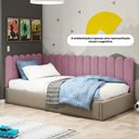 Ver imagem 6 de Painel Cabeceira Cama Box Casal Lana 140cm Suede Rosê - Desk Design