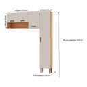 Ver imagem 2 de Conjunto Modulado para Lavanderia 2 Peças Cm0061 Linha Acquaflex Genialflex