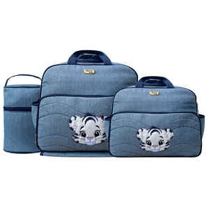 Kit Bolsas Maternidade Mave Baby Little Wild Azul