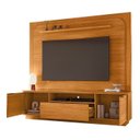 Ver imagem 5 de Estante para TV e Home Theater até 75 Polegadas 200CMX191,5cm 2 Portas 1 Gaveta Cinamomo Nilo