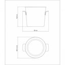Ver imagem 4 de Balde para Garrafas Tramontina Cosmos 20cm em Aço Inox Fosco com Borda em Brilho
