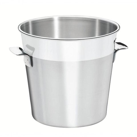 Balde para Garrafas Tramontina Cosmos 20cm em Aço Inox Fosco com Borda em Brilho